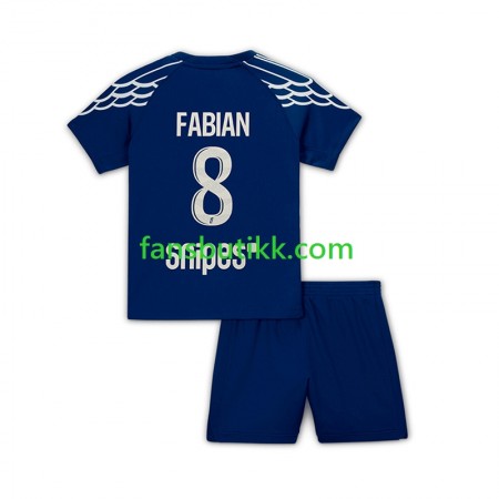 Fotballdrakt Paris Saint-Germain Fabian 8 Barn Fjerde 2024-2025 Kortermet
